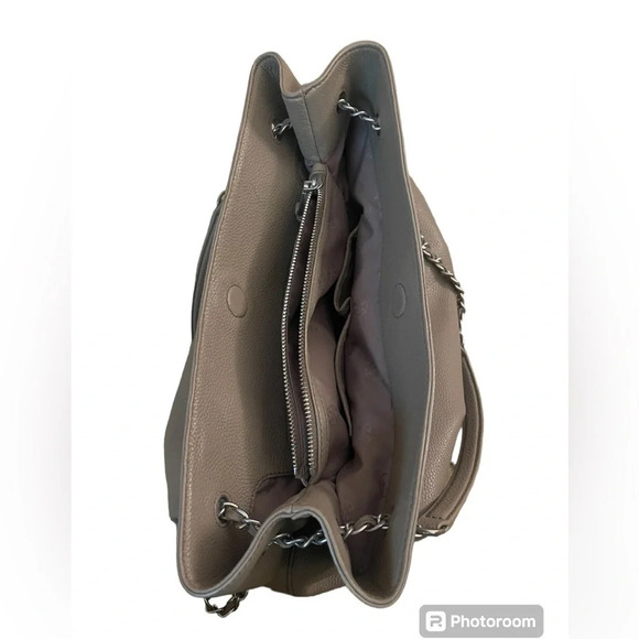 Tory Burch Britten Triple Compartment Tote in French Gray - Picture 6 of 14